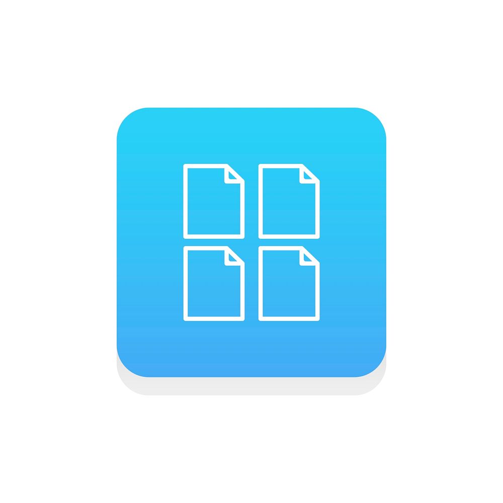 Flat illustration of files icon