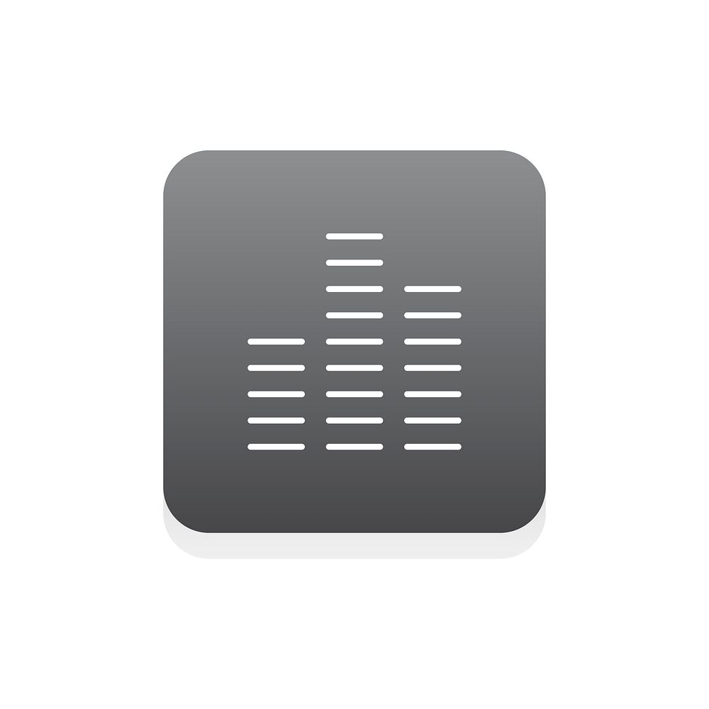 Vector of music equalizer icon