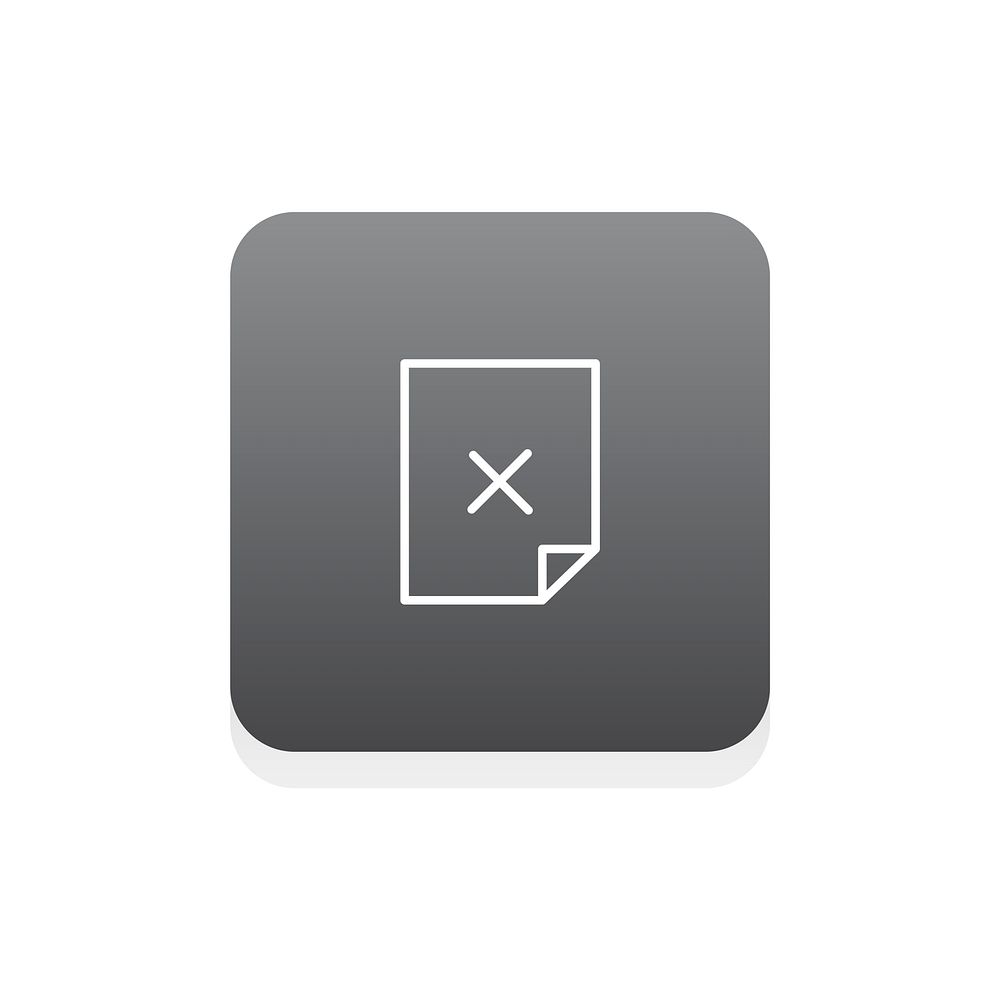 Flat illustration of delete files symbol