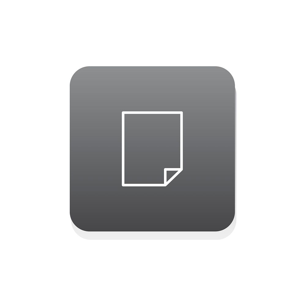 Flat illustration of a blank document icon