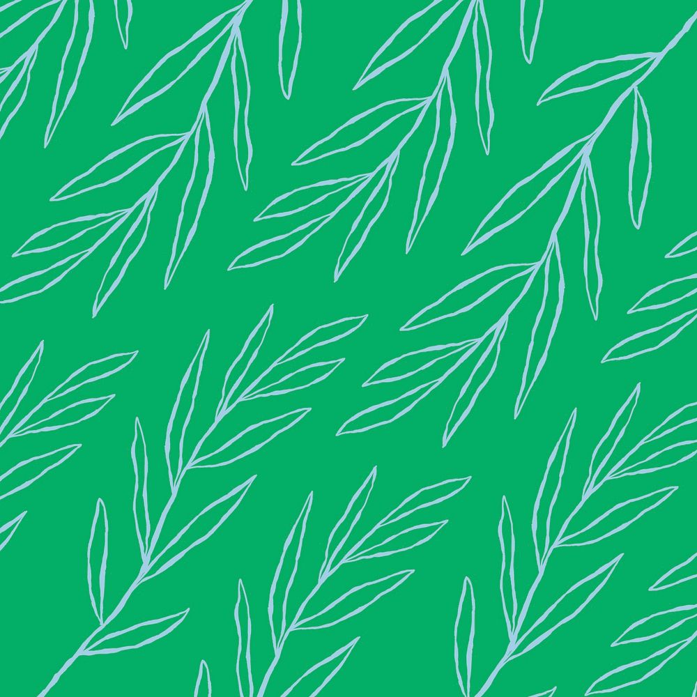 Blue eucalyptus leaf pattern psd on green botanical background