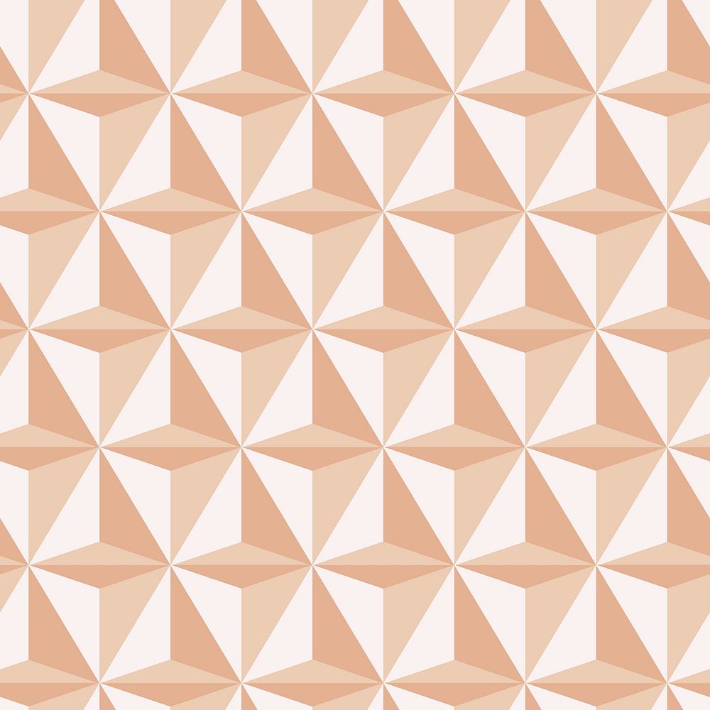 Triangle 3D geometric pattern psd orange background in abstract style