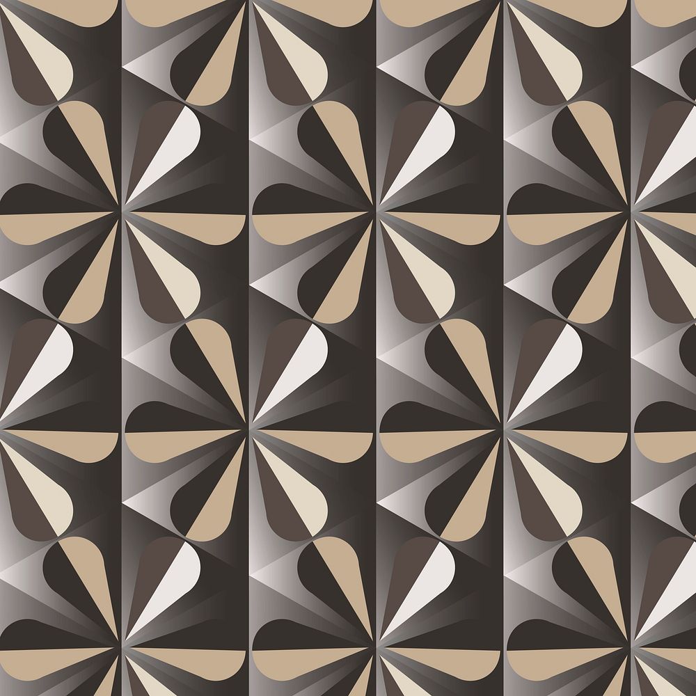 Abstract 3D geometric pattern psd brown background