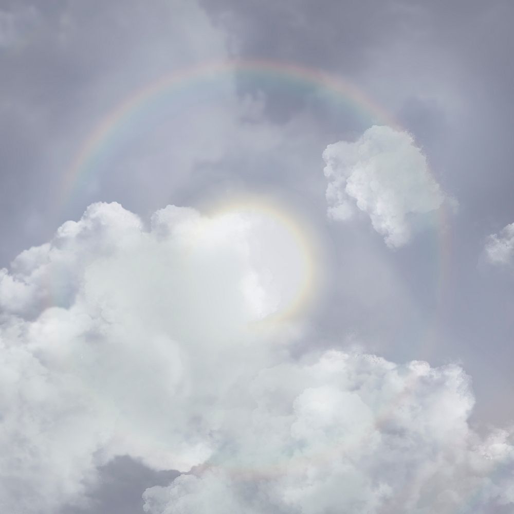 Sky background psd with sun halo