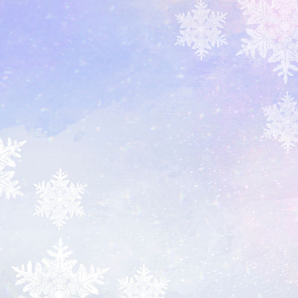 Snowflakes psd on winter background