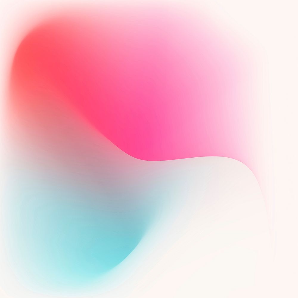 Aesthetic wave gradient background vector with pink and blue