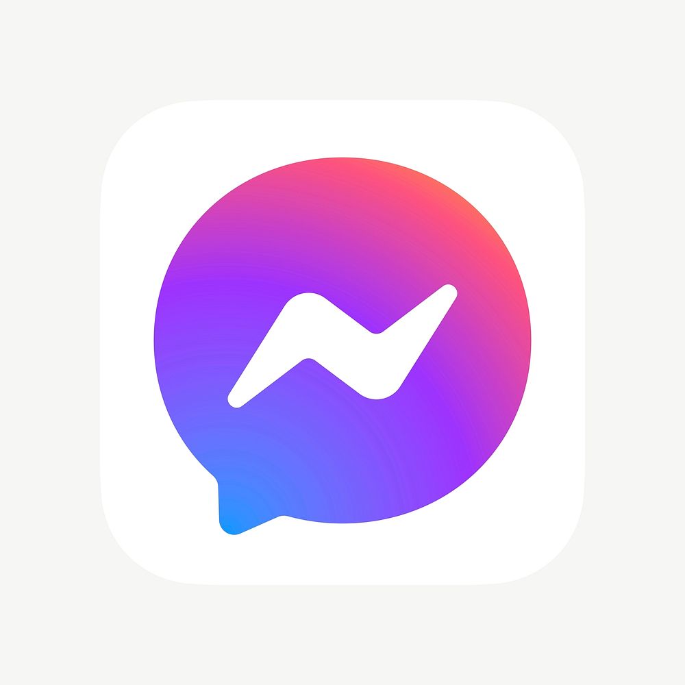 Facebook Messenger vector social media icon. 7 JUNE 2021 - BANGKOK, THAILAND