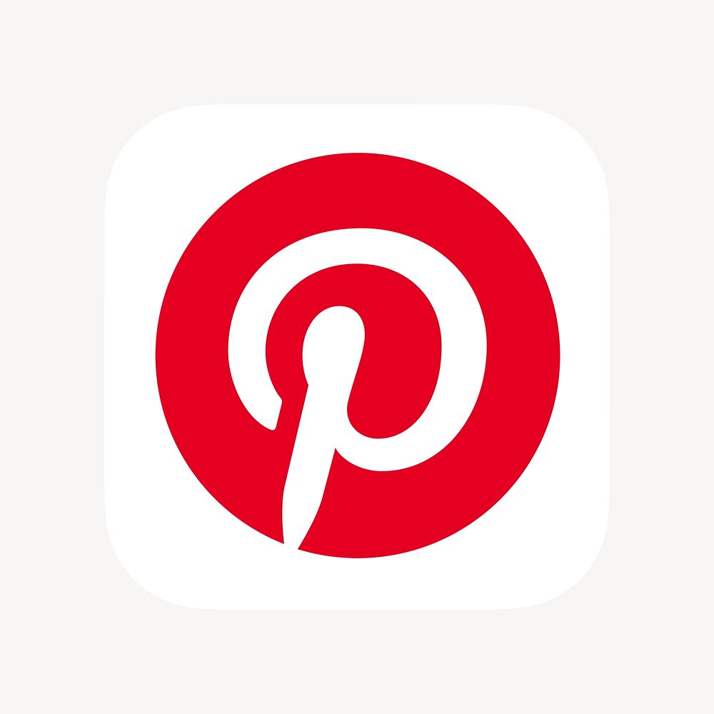 Pinterest psd social media icon. 7 JUNE 2021 - BANGKOK, THAILAND