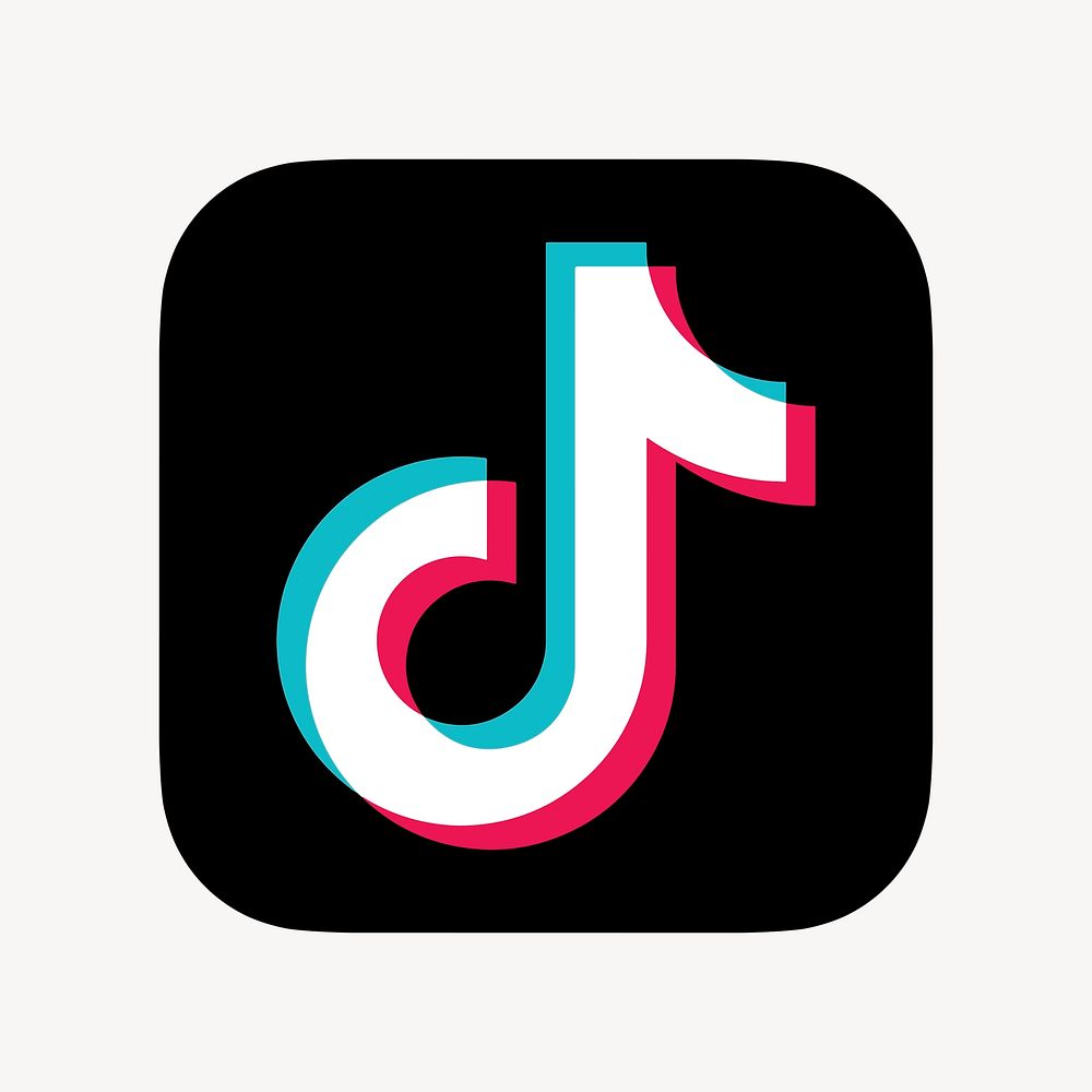 TikTok psd social media icon. 7 JUNE 2021 - BANGKOK, THAILAND