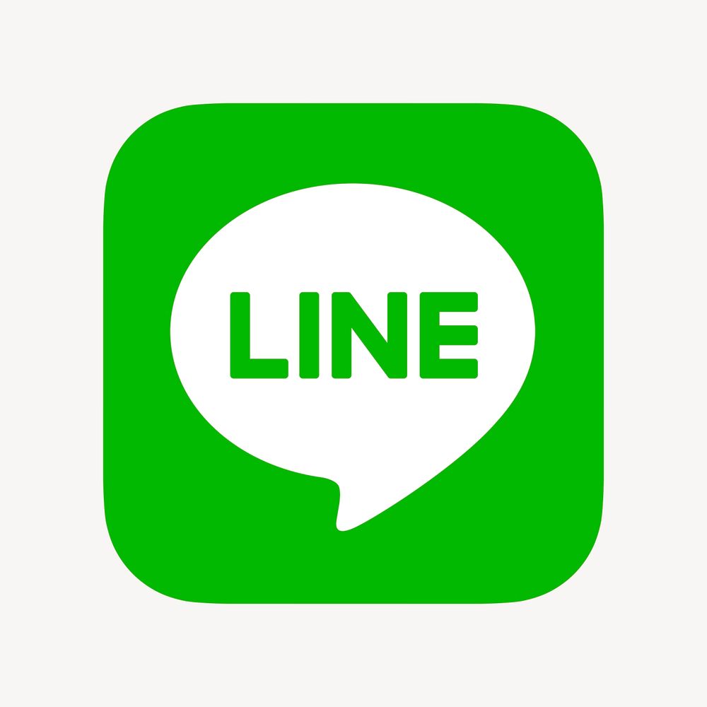 LINE psd social media icon. 7 JUNE 2021 - BANGKOK, THAILAND