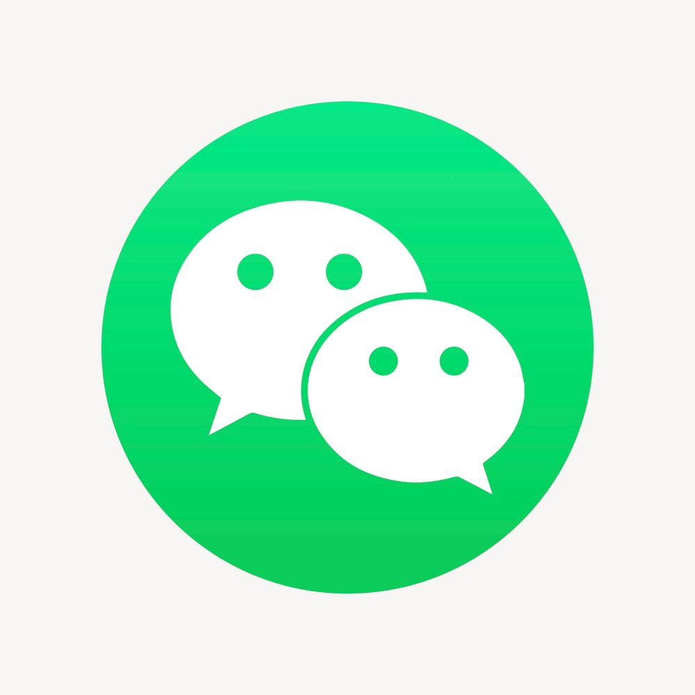 WeChat psd social media icon. 7 JUNE 2021 - BANGKOK, THAILAND