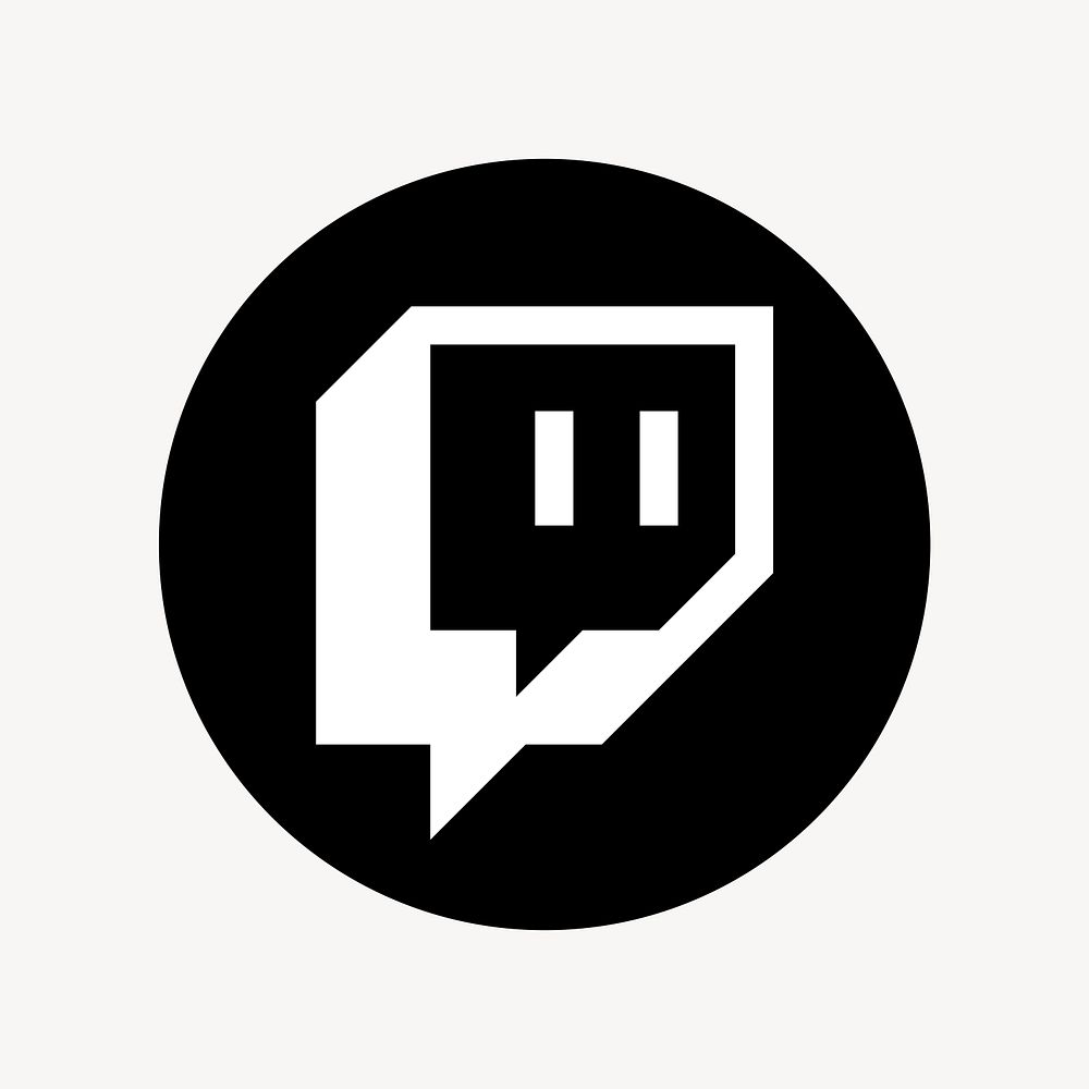 Twitch flat graphic icon for social media. 7 JUNE 2021 - BANGKOK, THAILAND