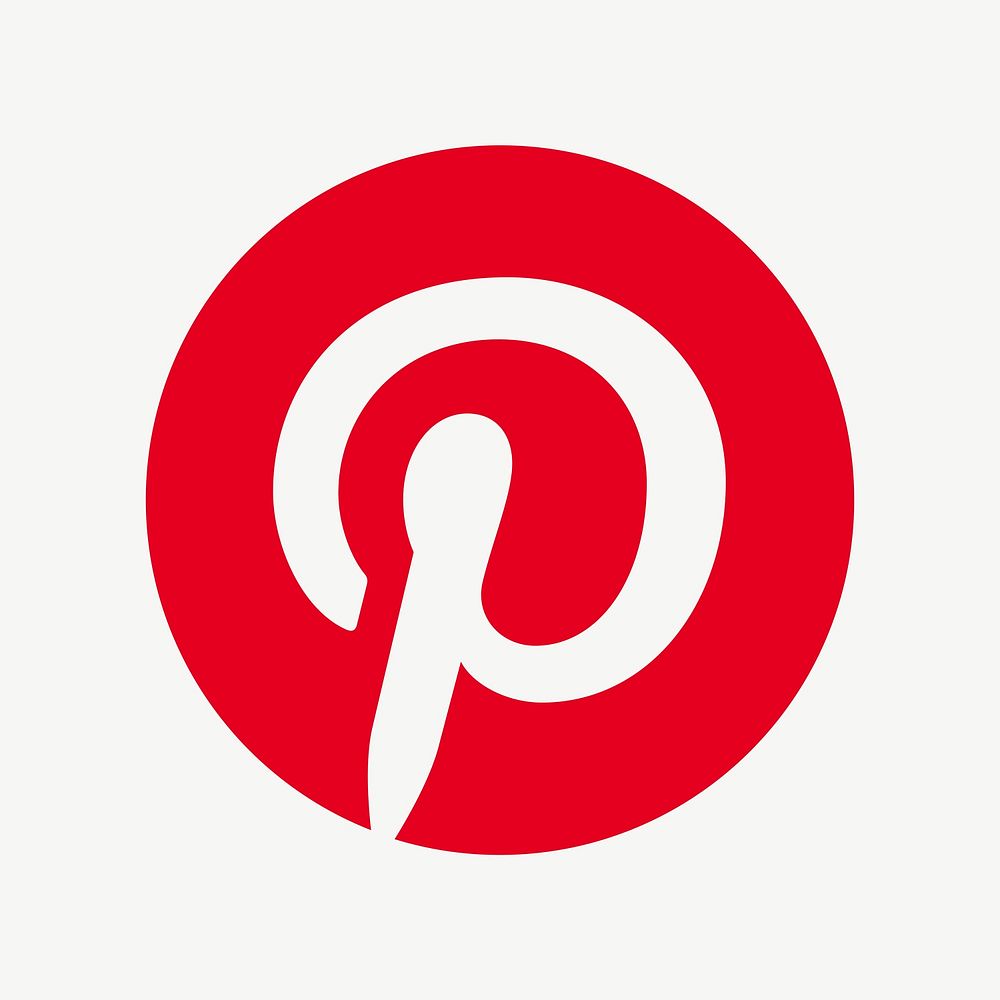 Pinterest social media icon. 7 JUNE 2021 - BANGKOK, THAILAND