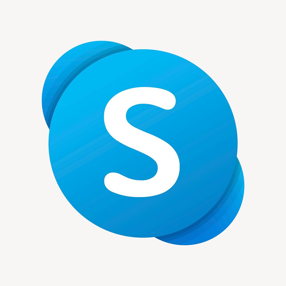 Skype psd social media icon. 7 JUNE 2021 - BANGKOK, THAILAND