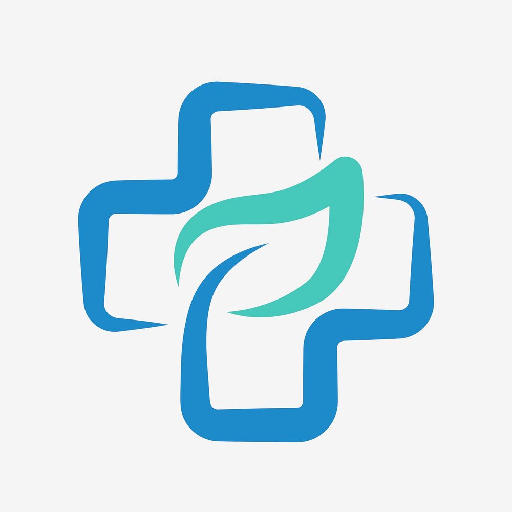 Hospital logo design psd medical cross