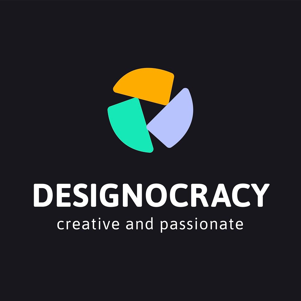Logo template vector editable, abstract design