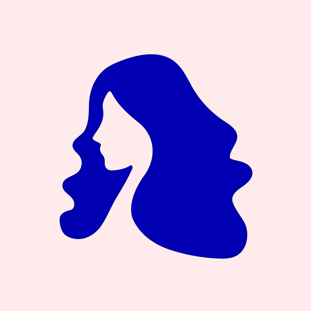 Salon logo design, vector flat graphic
