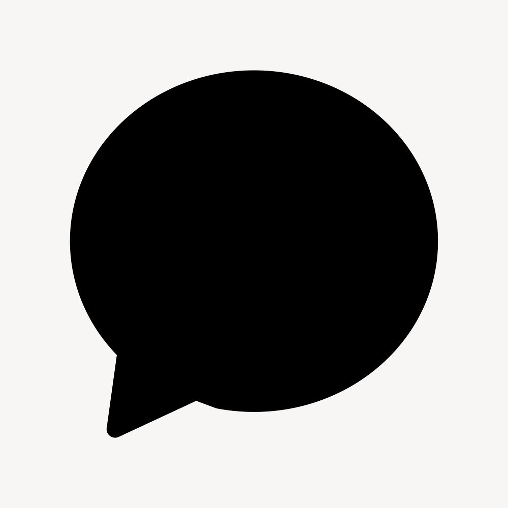 Speech bubble chat icon psd for instant messaging app