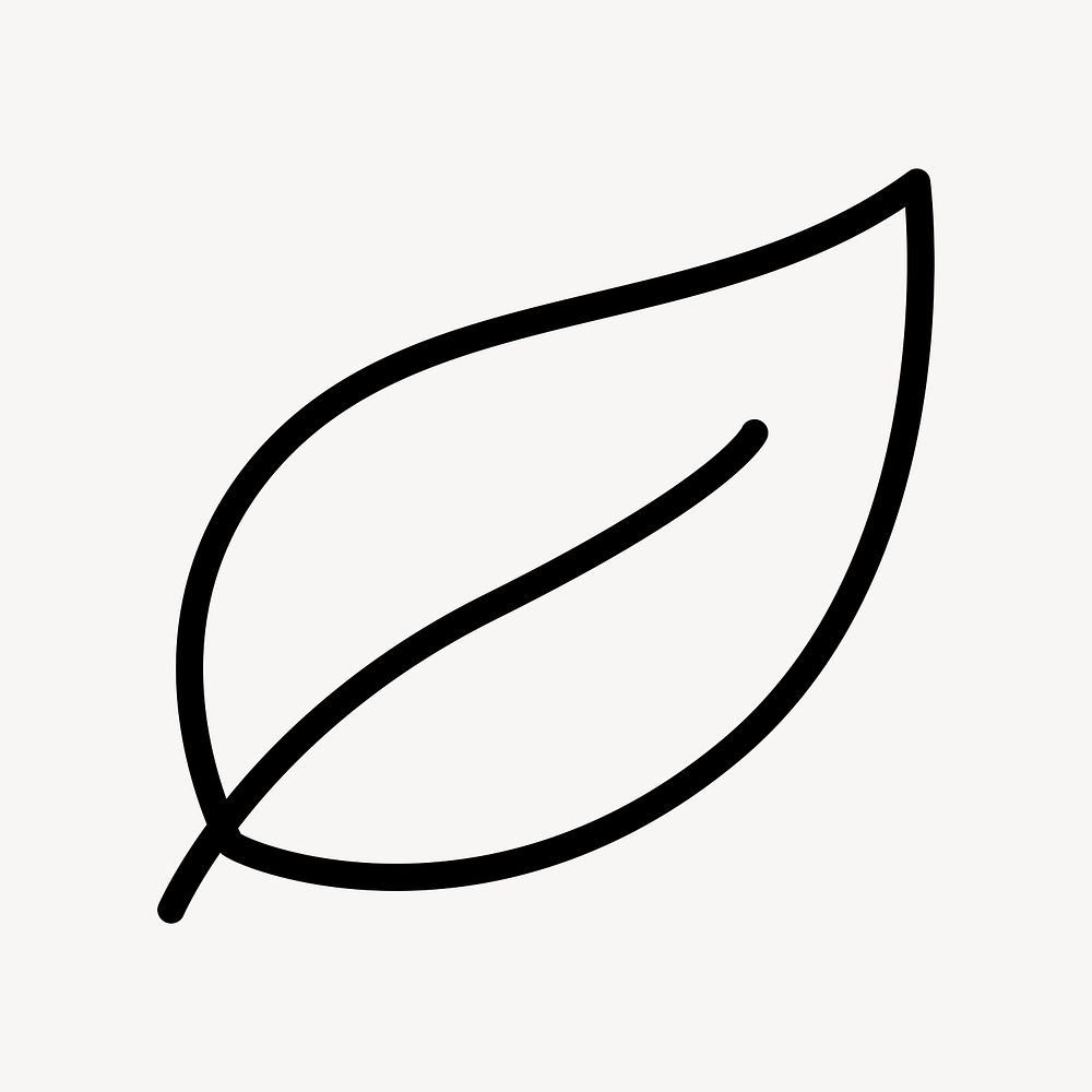 Leaf environment icon psd in simple style