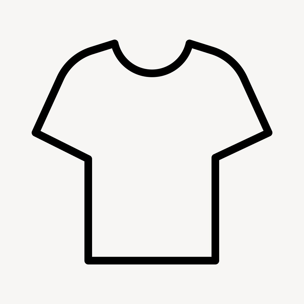 T-shirt social media icon vector in simple style