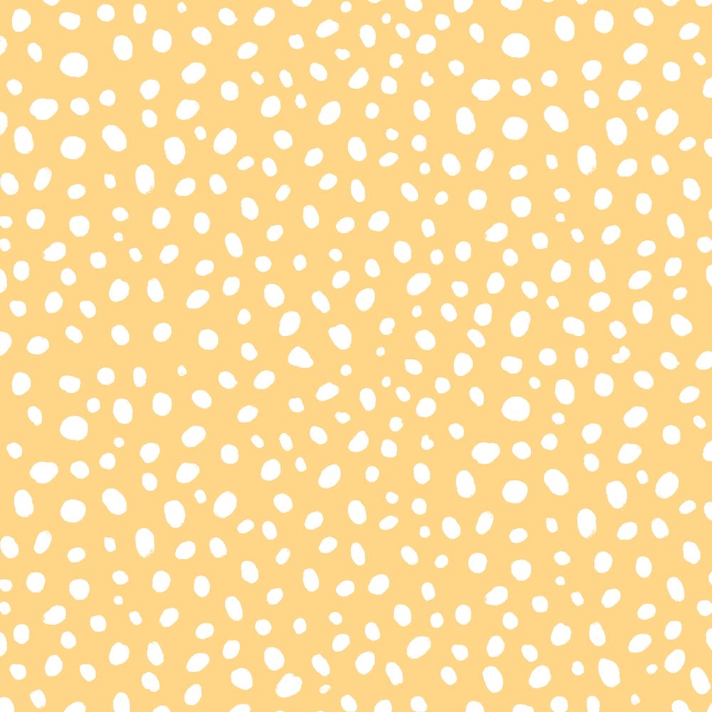 Yellow background psd with white dot patterns