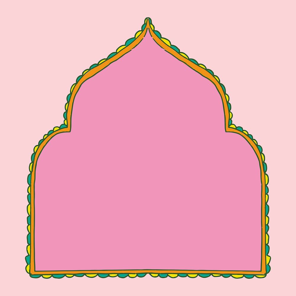 Diwali Indian rangoli frame psd illustration