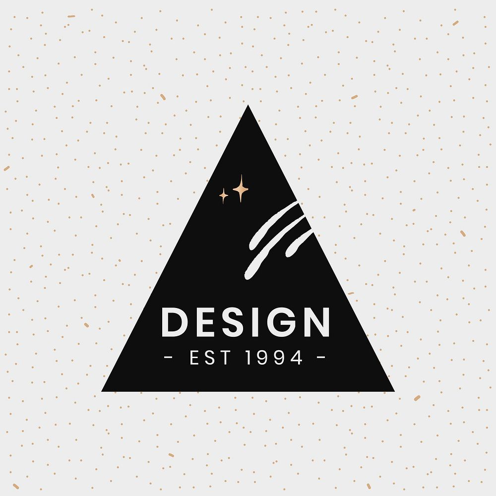 Logo design est 1994 galaxy triangle