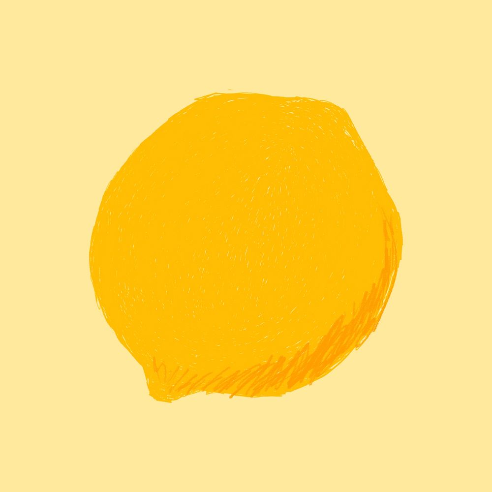 Colorful lemon fruit symbol psd