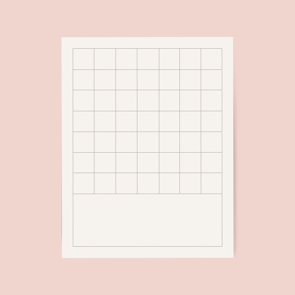 Blank white grid memo  graphic