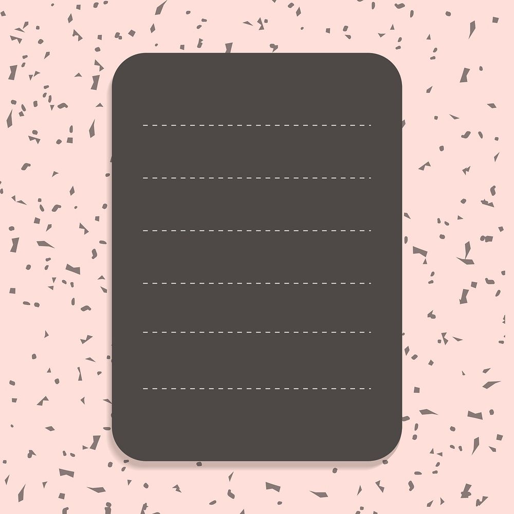 Blank brown lined memo pad psd graphic
