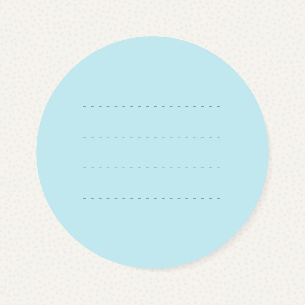 Blank blue lined notepad vector graphic
