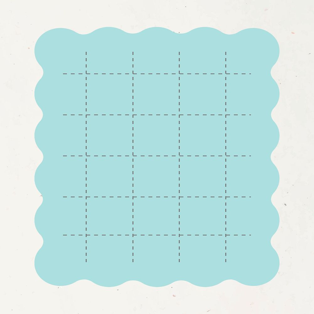 Blank pastel blue notepaper psd graphic