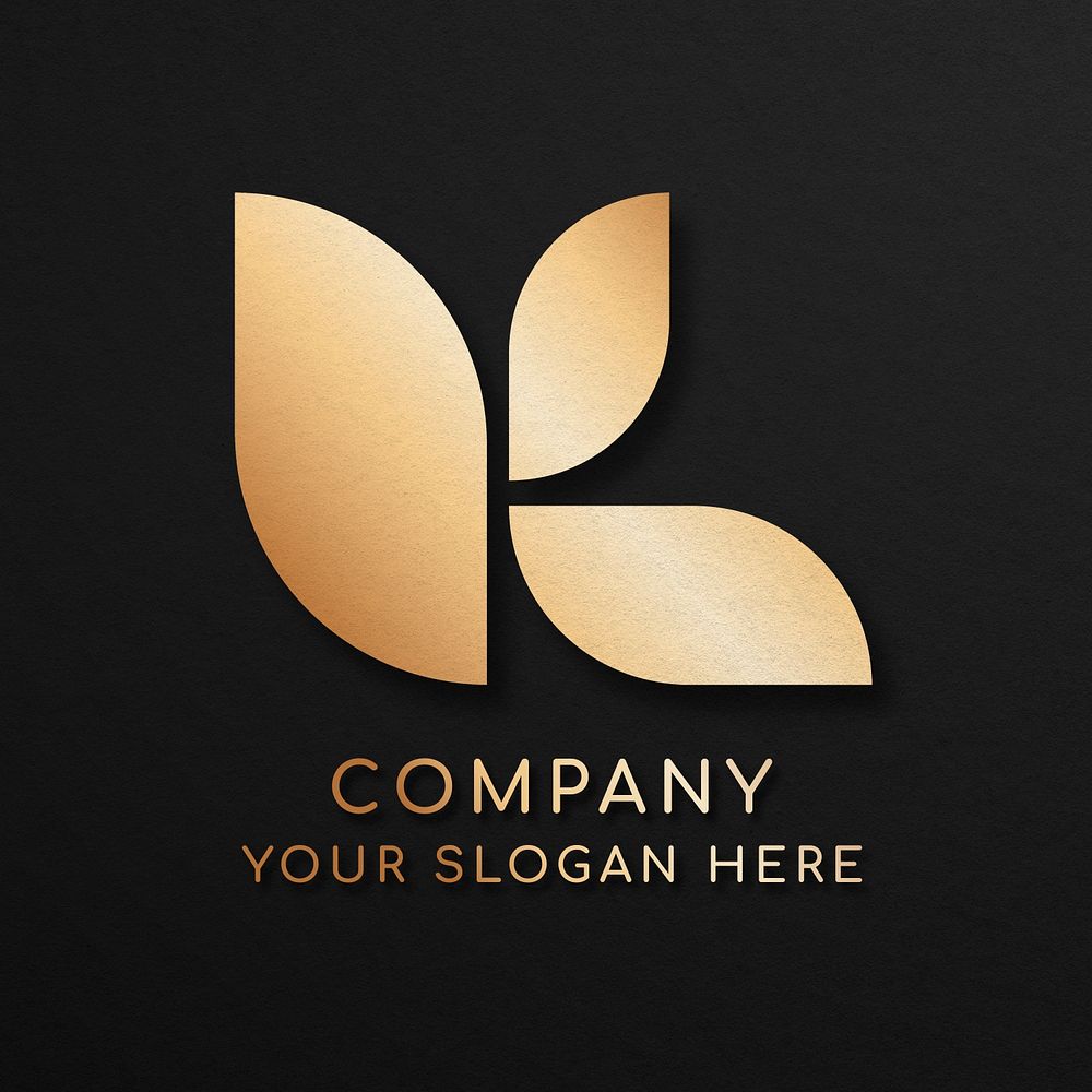 Elegant business logo psd with K letter design