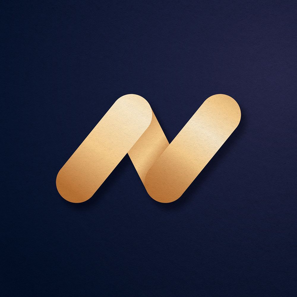 Luxury business logo with N letter design
