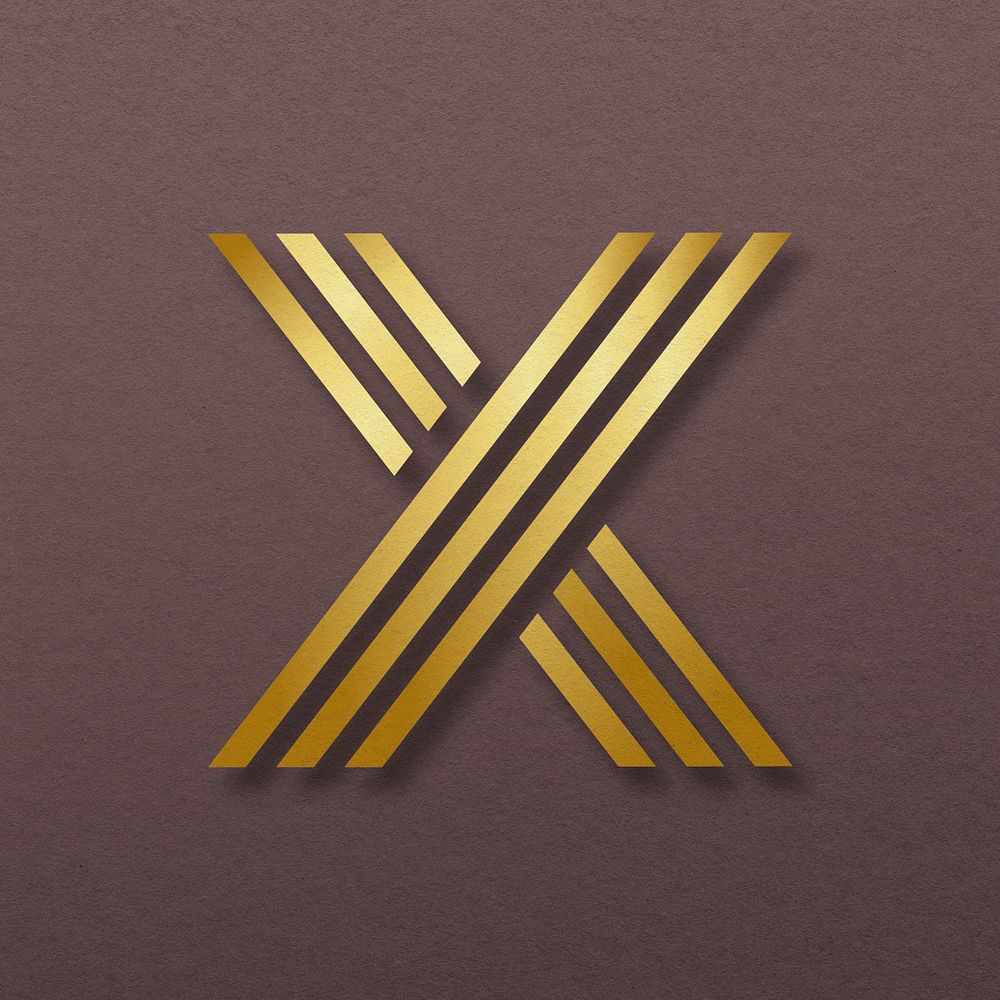 Luxury business logo with X letter design