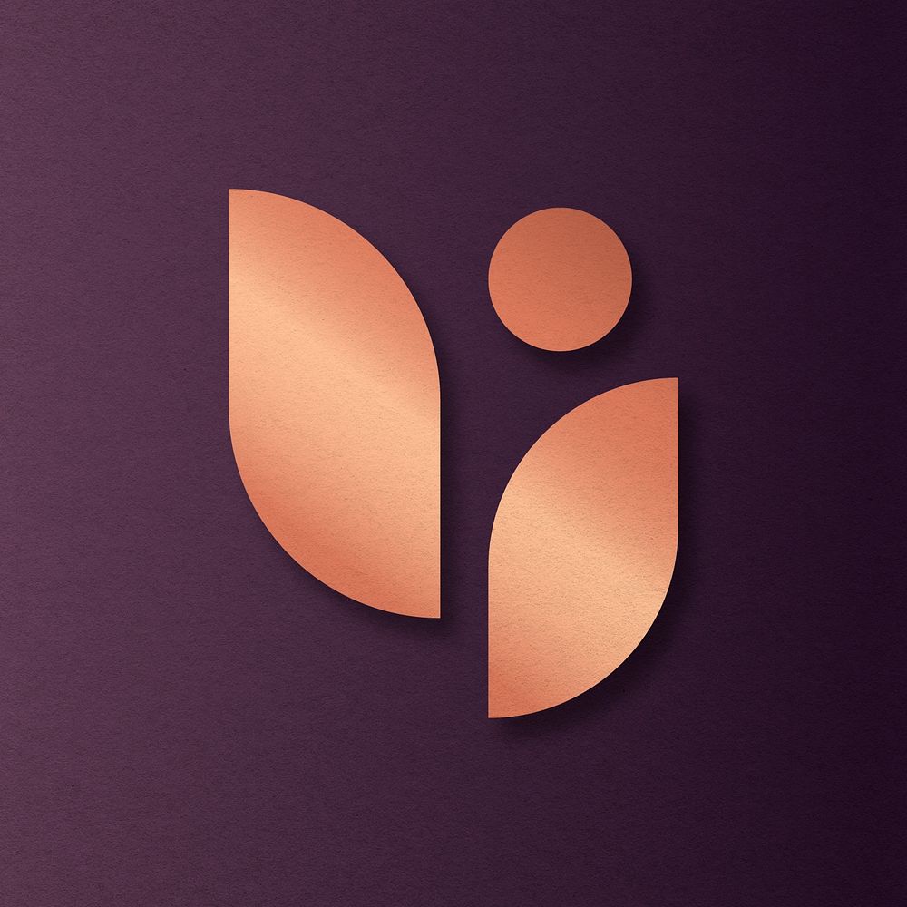 Copper business logo psd modern icon design