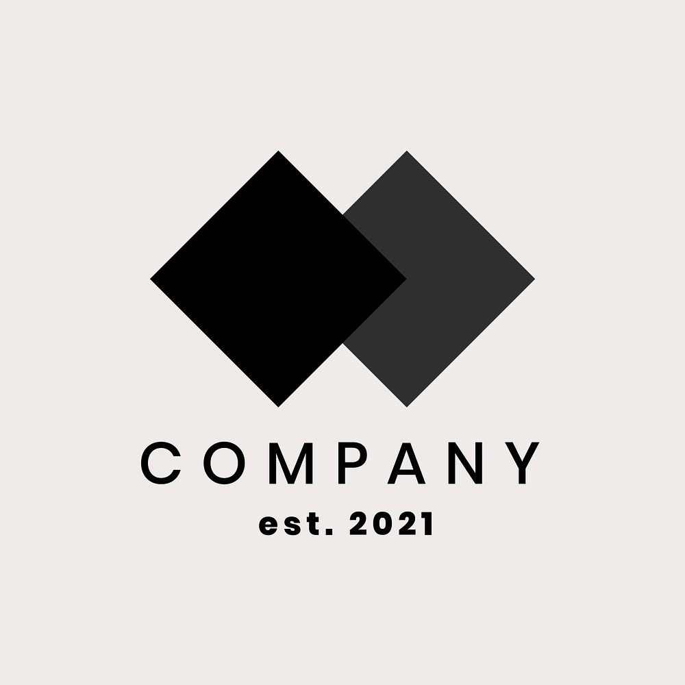 Business badge psd simple logo design