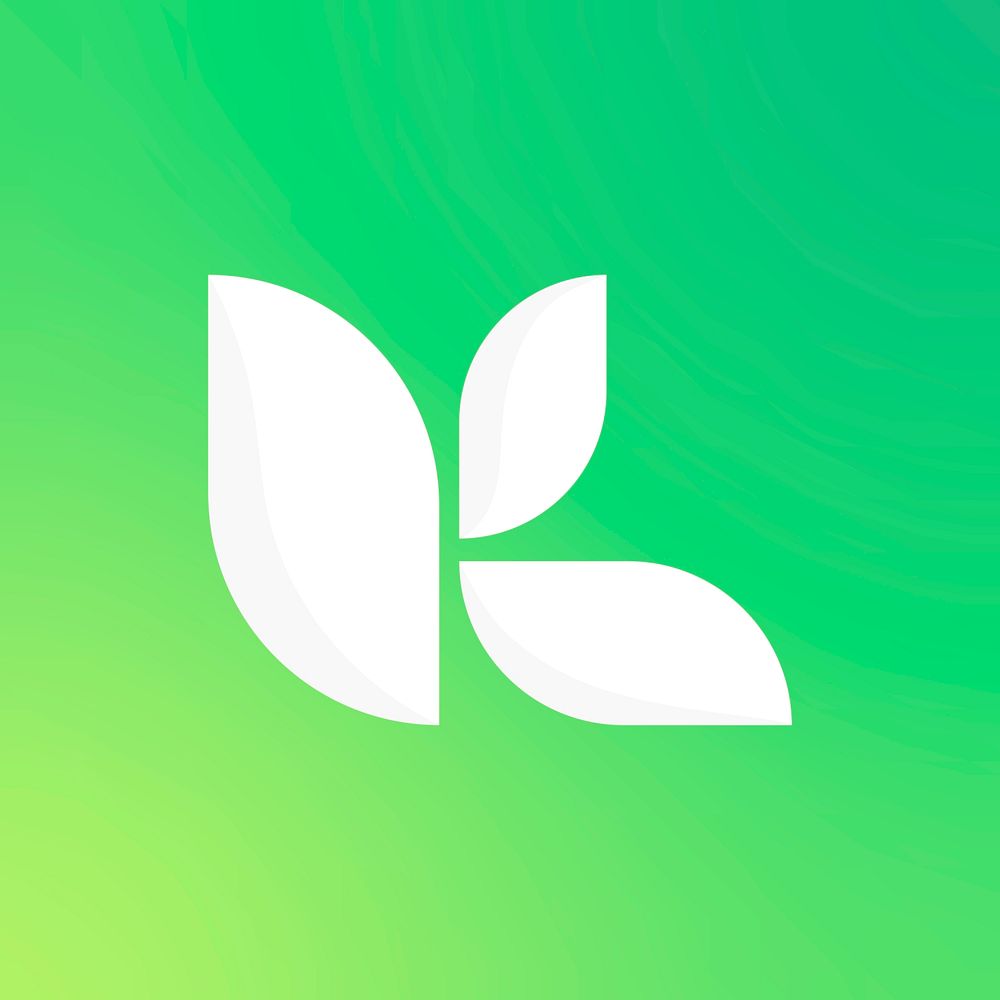 Sustainable business logo leaf icon design illustration