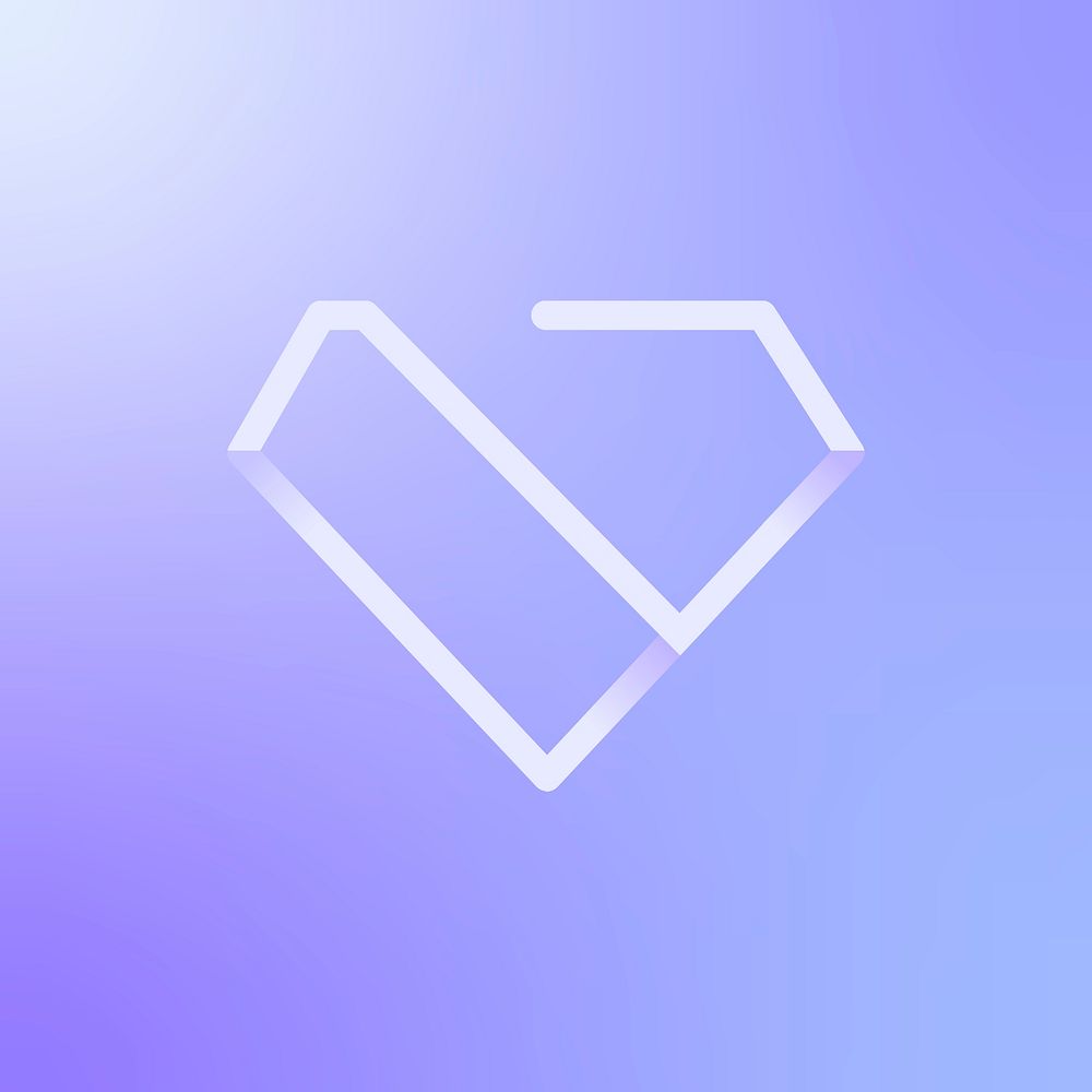 Creative business logo psd heart icon design