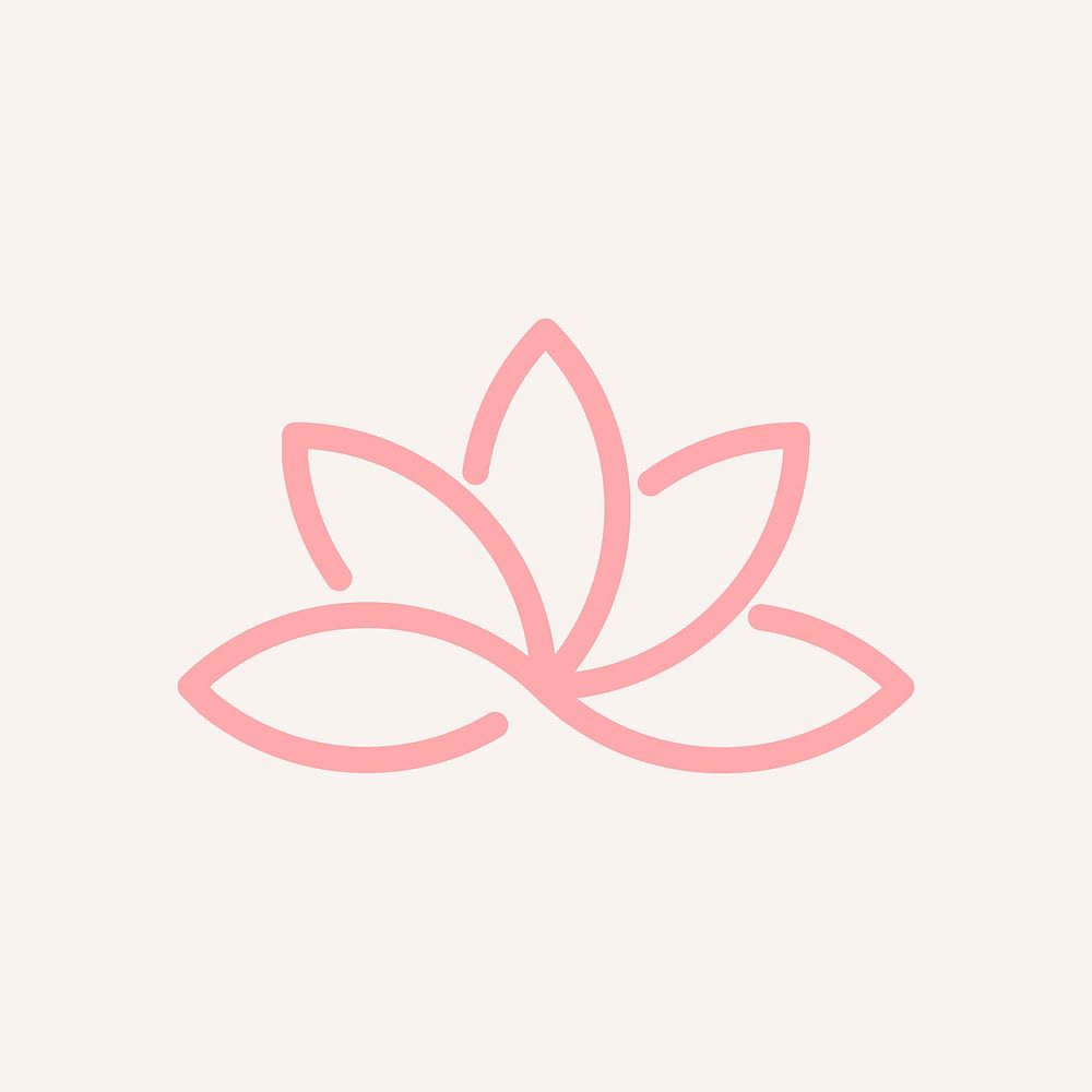 Spa business logo vector lotus icon design