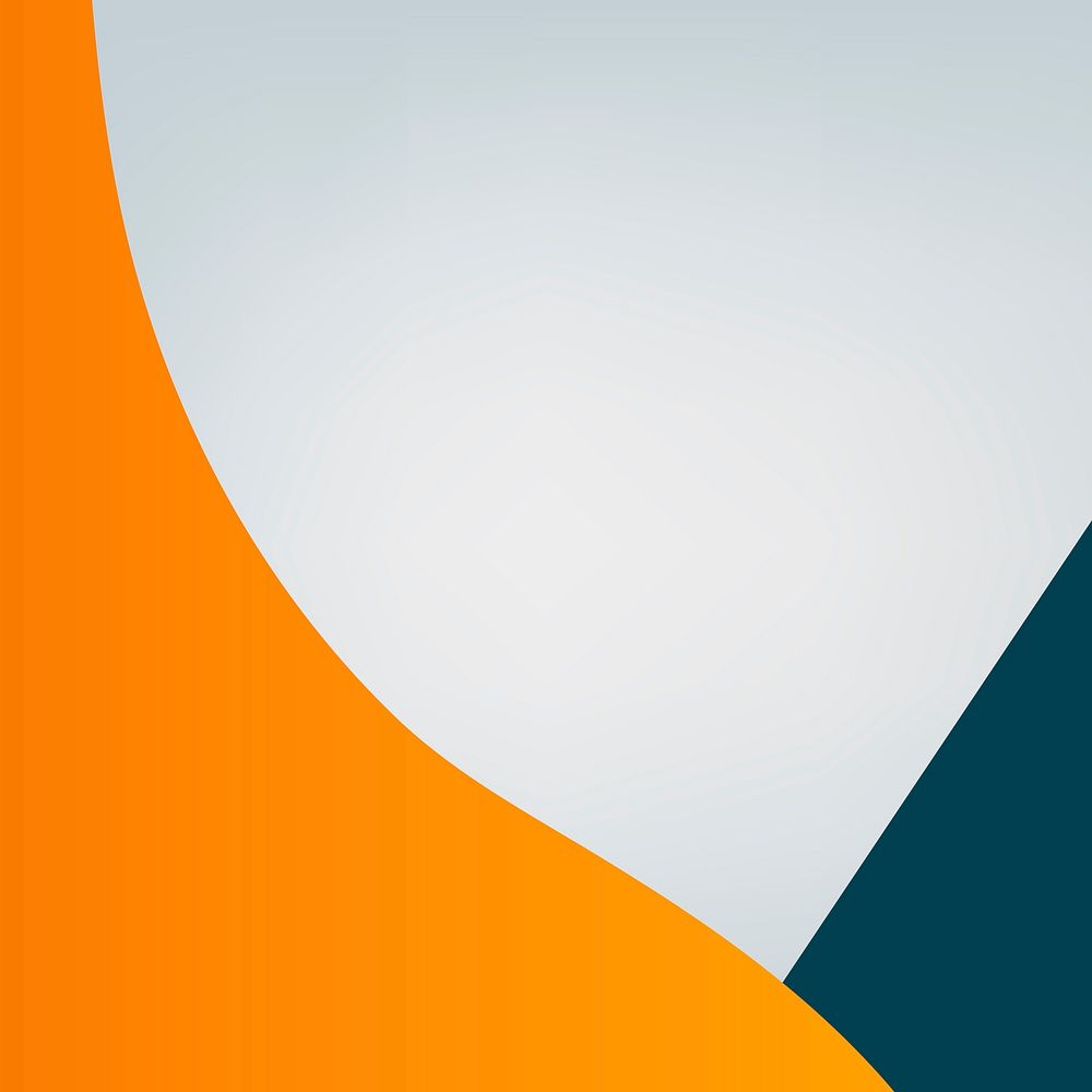 Corporate orange border gray background with design space