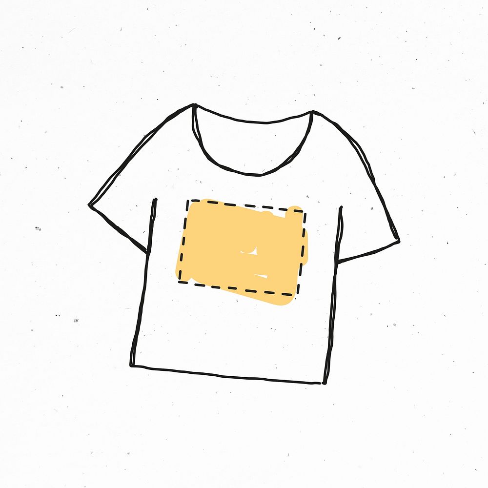 Yellow color design t-shirt psd
