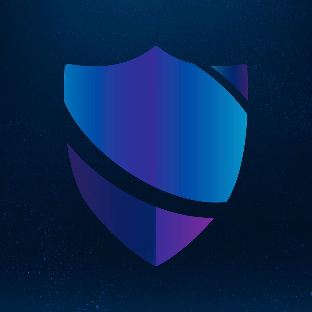 Gradient antivirus logo psd technology icon design