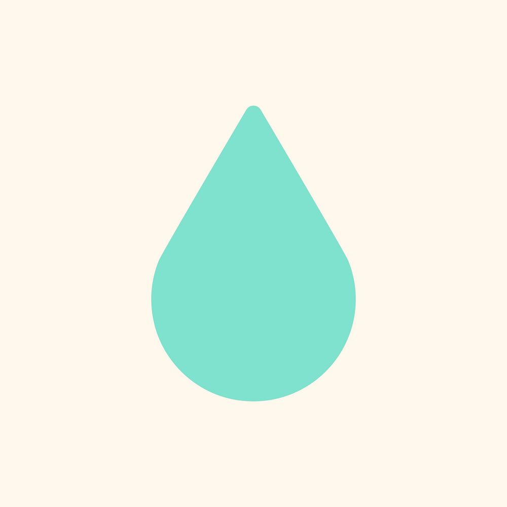 Water drop icon smart farming moisture symbol illustration