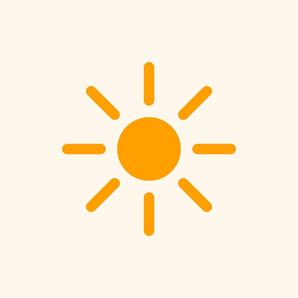 Sun icon psd symbol