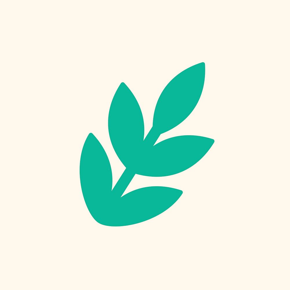 Leaf icon soil monitor symbol illustration