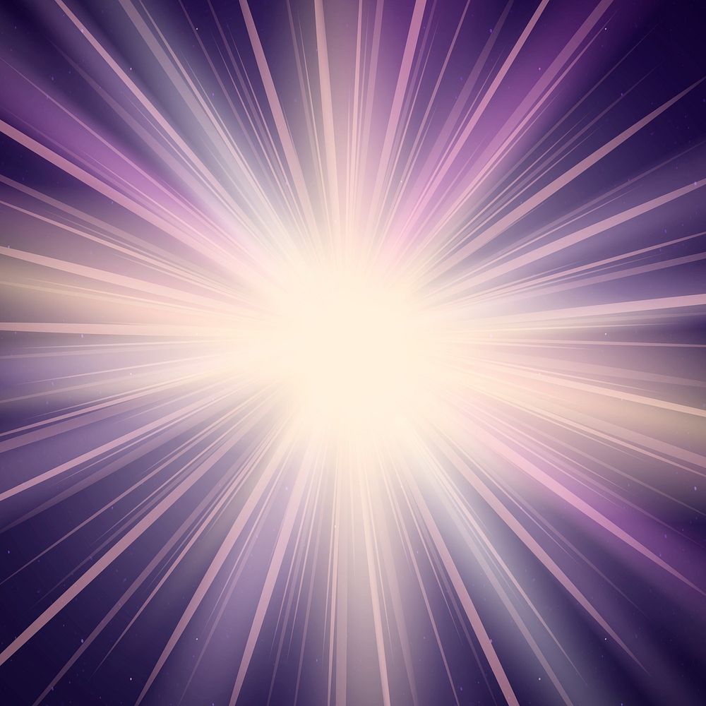 Abstract purple sunburst psd lighting effect