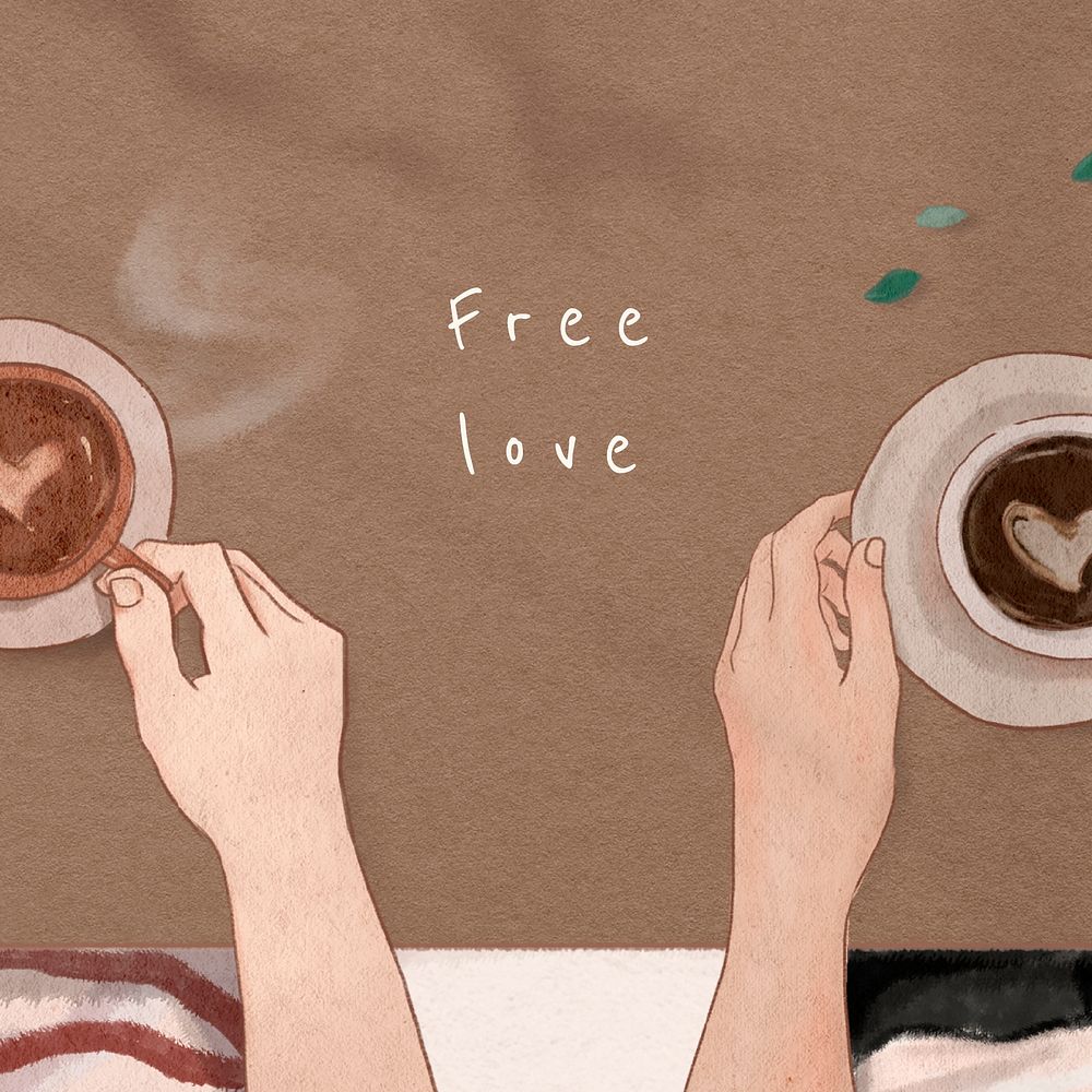 Romantic Valentine&rsquo;s day template vector Free Love social media post
