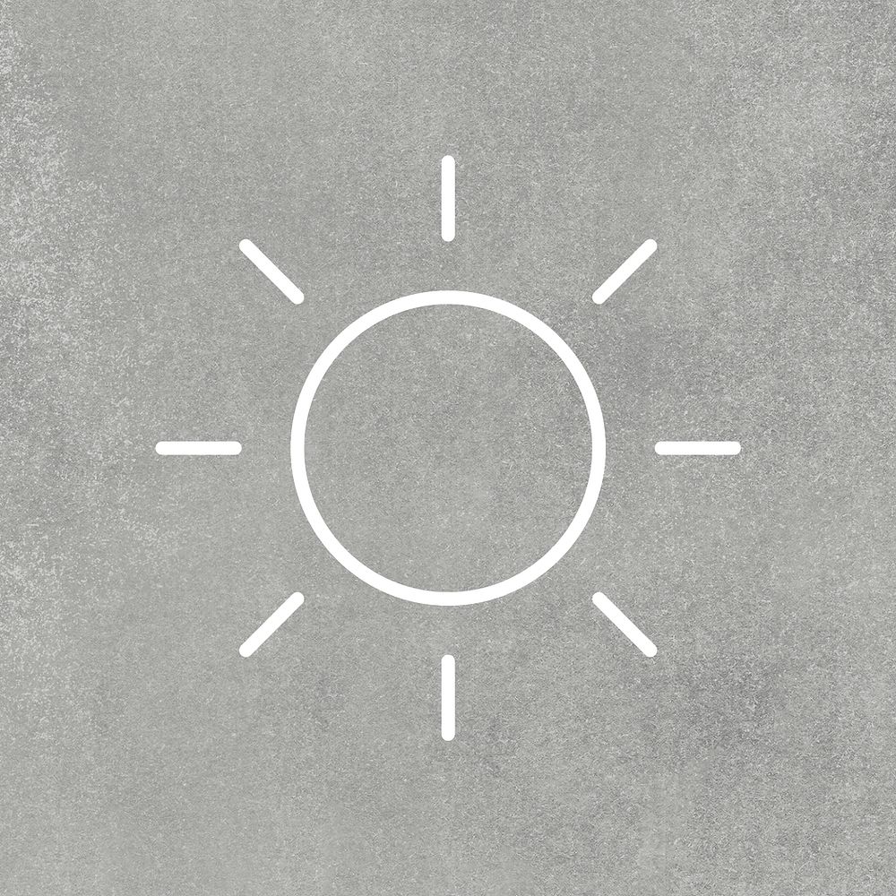 Sunny weather forecast UI psd icon