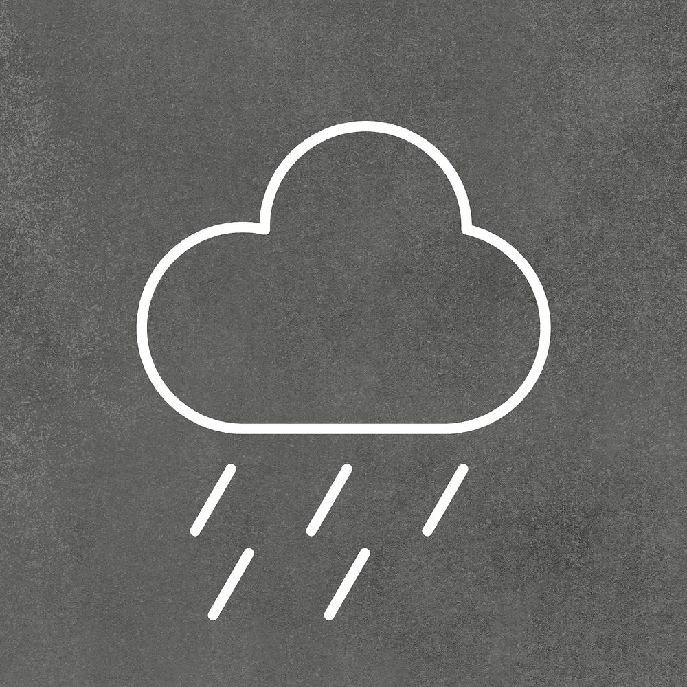 Rain icon weather widget psd user interface symbol